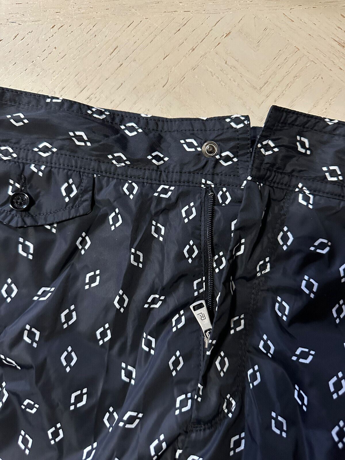 NWT $395 Мужские шорты для плавания Ralph Lauren Purple Label, черные/белые, размер XL (38 США)