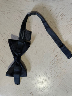 New Ermenegildo Zegna Silk Bow Tie Black Made in Italy