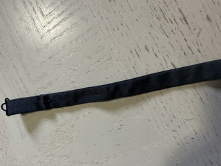 New Ermenegildo Zegna Silk Bow Tie Black Made in Italy
