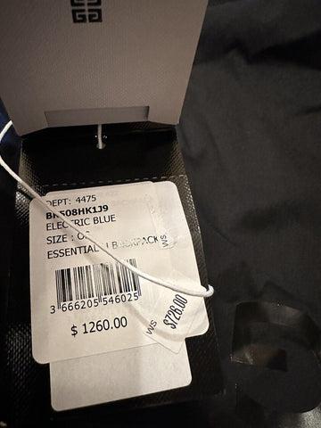 Neuer 1260 $ Givenchy Herren Essential U Logo Rucksack ELECTRIC BLUE Italien