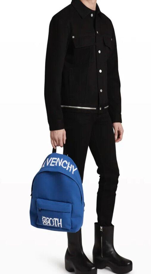 New $1260 Givenchy Men's Essential U Logo Backpack ELECTRIC BLUE Italy