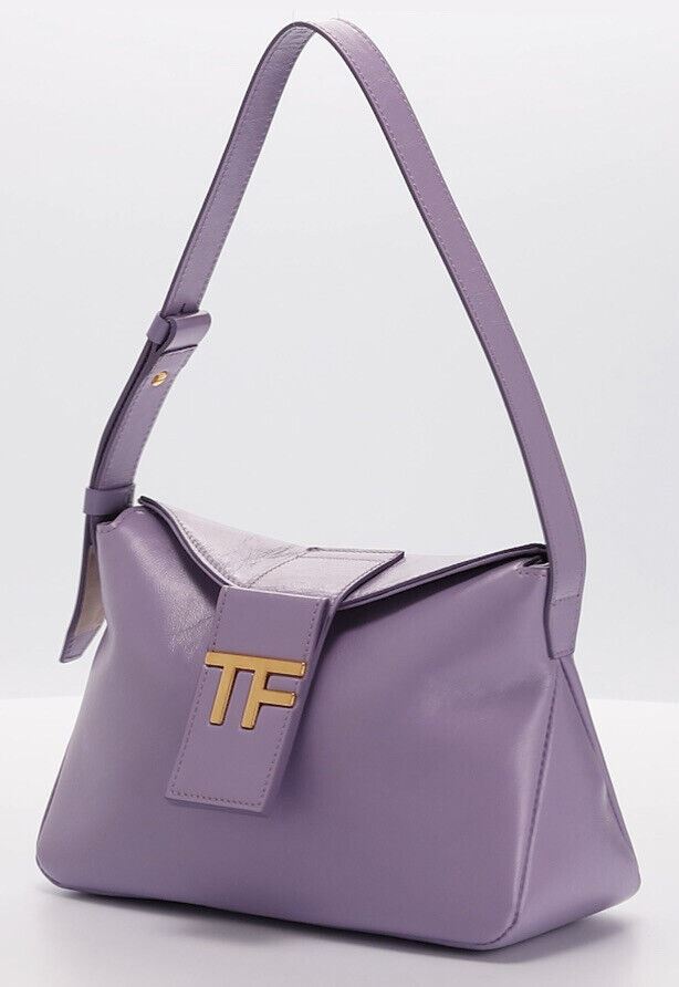 Новая маленькая кожаная сумка-хобо TOM FORD TF за 1990 долларов, цвет гиацинт