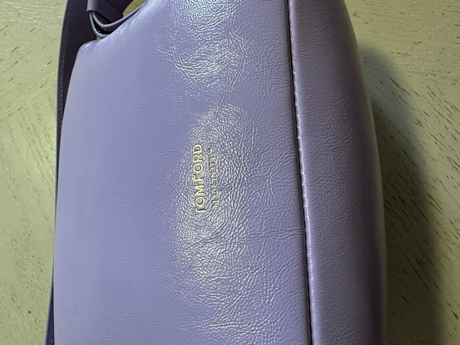 New $1990 TOM FORD Small TF Leather Hobo Bag Color Hyacinth