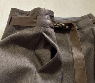 Коричневая юбка с поясом Brunello Cucinelli, $1995, 10 США (46 It), Италия