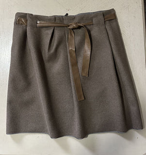 Коричневая юбка с поясом Brunello Cucinelli, $1995, 10 США (46 It), Италия