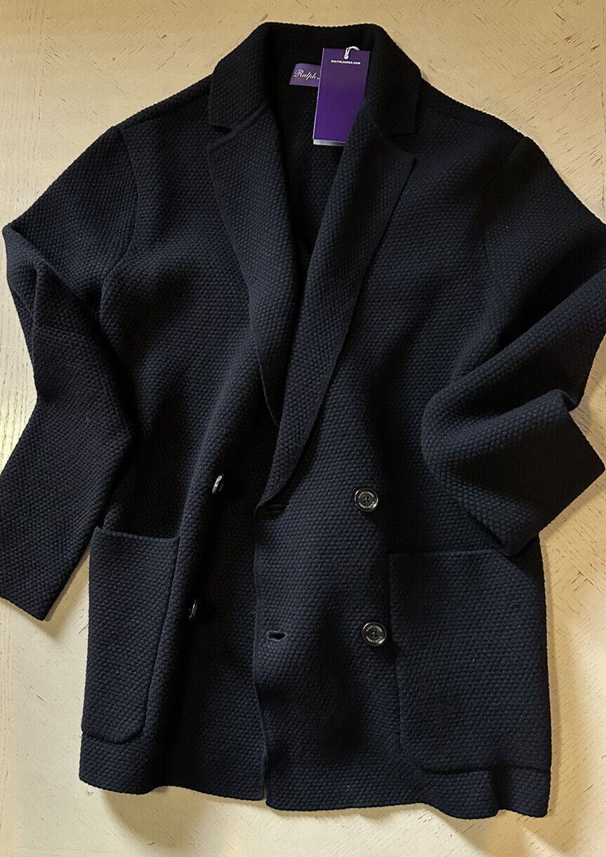 NWT $1695 Ralph Lauren Purple Label Men Shawl Cardigan Sweater Jacket Black XS