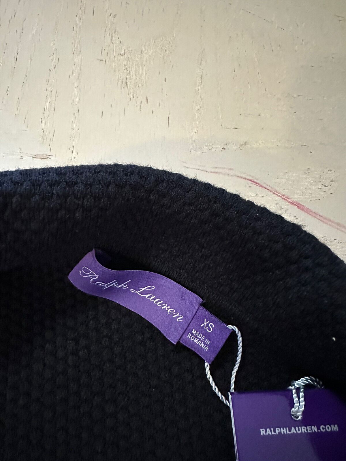 Neu mit Etikett: 1695 $ Ralph Lauren Purple Label Herren-Strickjacke mit Schalkragen, Schwarz, XS