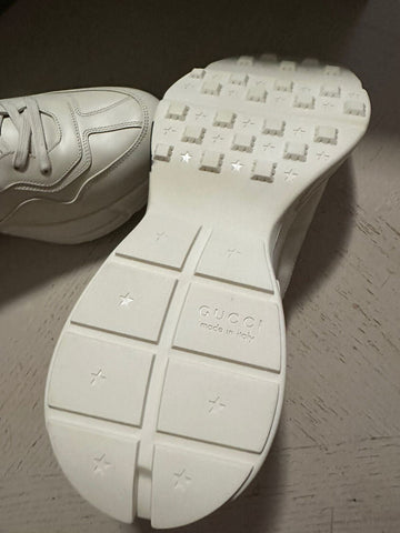 New $1980 Gucci Men Leather Disney Gucci Sneakers Shoes Ivory 15 US/14 UK 656509