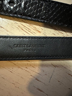 New $1850 Saint Laurent Men Patch Mix PAY/STRU/TEJ AY/GOYA Leather Black 32/85