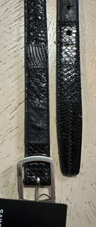 New $1850 Saint Laurent Men Patch Mix PAY/STRU/TEJ AY/GOYA Leather Black 32/85
