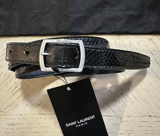 New $1850 Saint Laurent Men Patch Mix PAY/STRU/TEJ AY/GOYA Leather Black 32/85