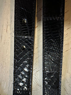 New $1850 Saint Laurent Men Patch Mix PAY/STRU/TEJ AY/GOYA Leather Black 32/85