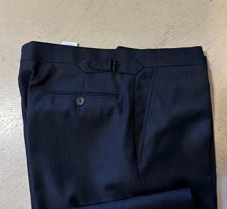 Новый мужской костюм Ralph Lauren Purple Label стоимостью 3495 долларов в темно-синюю полоску 42 л США/52 л ЕС Италия