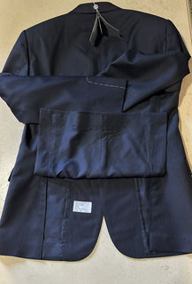 Новый мужской костюм Ralph Lauren Purple Label стоимостью 3495 долларов в темно-синюю полоску 42 л США/52 л ЕС Италия