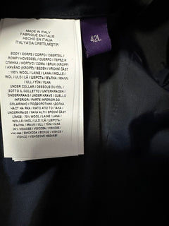 Новый мужской костюм Ralph Lauren Purple Label стоимостью 3495 долларов в темно-синюю полоску 42 л США/52 л ЕС Италия