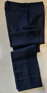 Новый мужской костюм Ralph Lauren Purple Label стоимостью 3495 долларов в темно-синюю полоску 42 л США/52 л ЕС Италия