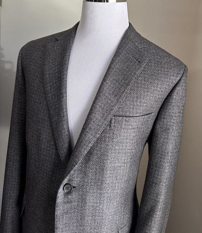 Neu mit Etikett: 6600 $ Brioni Herren-Sportmantel-Blazer aus Kaschmir/Seide DK Grau 46R US/56R Eu