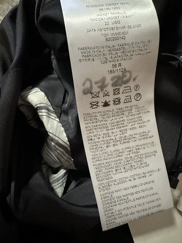 Neu mit Etikett: 6600 $ Brioni Herren-Sportmantel-Blazer aus Kaschmir/Seide DK Grau 46R US/56R Eu