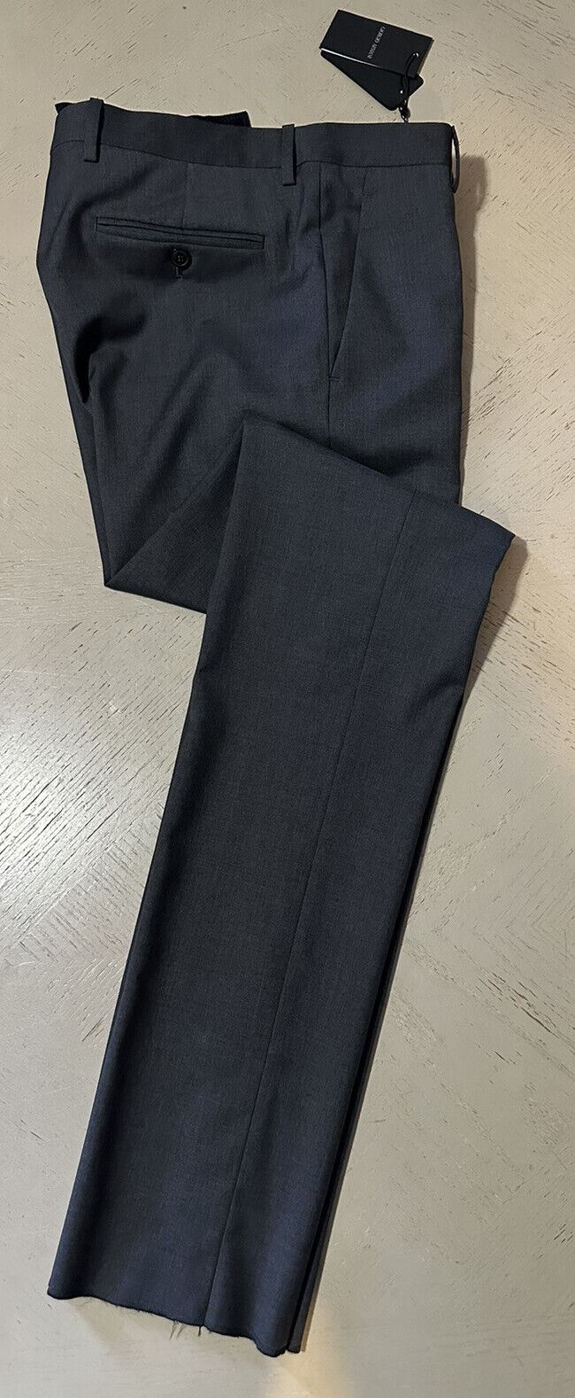 NWT $825 Giorgio Armani Mens Dress Pants DK Gray 34 US/50 Eu Italy
