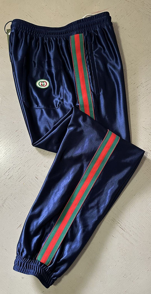 Новые мужские спортивные брюки из технического полистера Gucci за 1250 долларов, синие, размер XXL-XXXL
