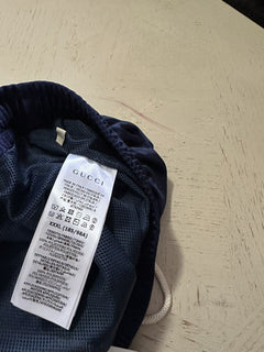 Новые мужские спортивные брюки из технического полистера Gucci за 1250 долларов, синие, размер XXL-XXXL