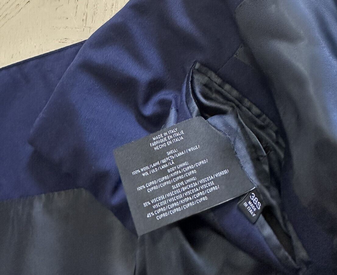 Neu mit Etikett: 299 $ Ralph Lauren Black Label Herren Sportmantel Blazer Royal Navy 38S/48S Italien