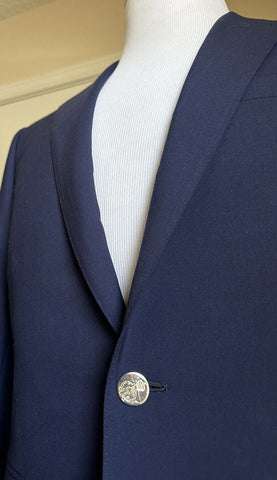 NWT $299 Ralph Lauren Black Label Men Sport Coat Blazer Royal Navy 38S/48S Italy