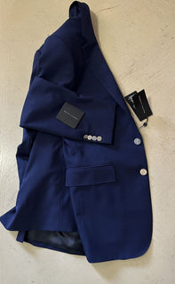 NWT $299 Ralph Lauren Black Label Мужской спортивный пиджак Королевский темно-синий 38S/48S Италия