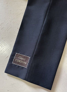 NWT $1250 Мужские классические брюки Gucci из шерсти и мохера, черные 34 США (50 ЕС) Италия