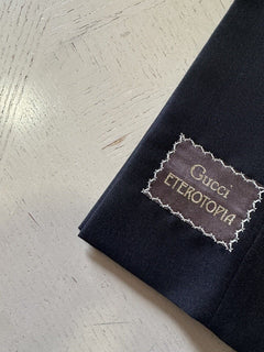 NWT $1250 Мужские классические брюки Gucci из шерсти и мохера, черные 34 США (50 ЕС) Италия