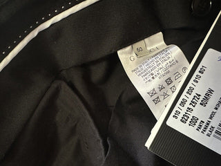 NWT $1250 Мужские классические брюки Gucci из шерсти и мохера, черные 34 США (50 ЕС) Италия