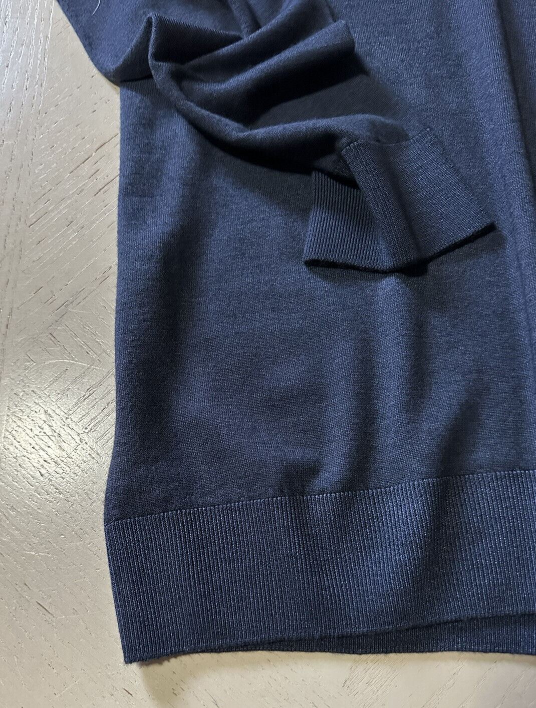 NWT 550 долларов США Corneliani Мужской шерстяной свитер с круглым вырезом Темно-синий 46 США (56 ЕС) Италия