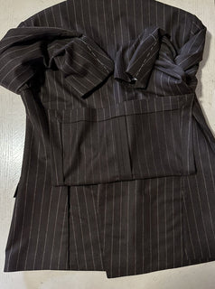 Новый мужской двубортный костюм Ralph Lauren Purple Label стоимостью 4995 долларов, коричневый 46L США/56L ЕС