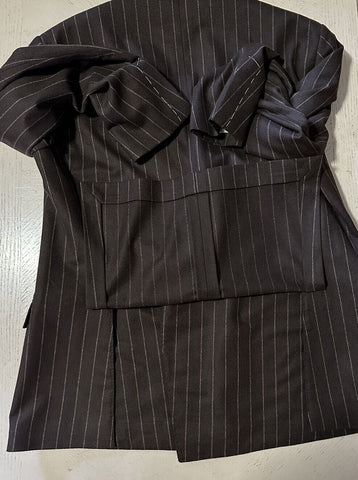 New $4995 Ralph Lauren Purple Label Men Double Breasted Suit Brown 46L US/56L Eu