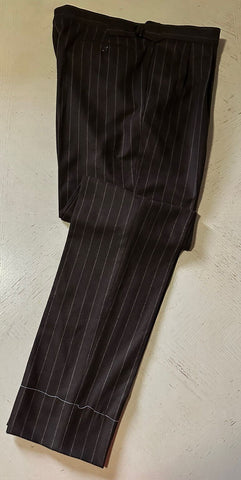 New $4995 Ralph Lauren Purple Label Men Double Breasted Suit Brown 46L US/56L Eu