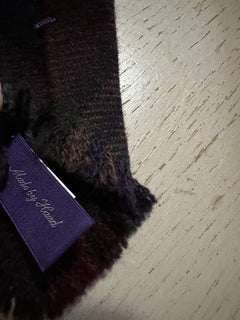Новый шерстяной галстук Ralph Lauren Purple Label за 269 долларов, красный/мульти, сделано вручную в Италии