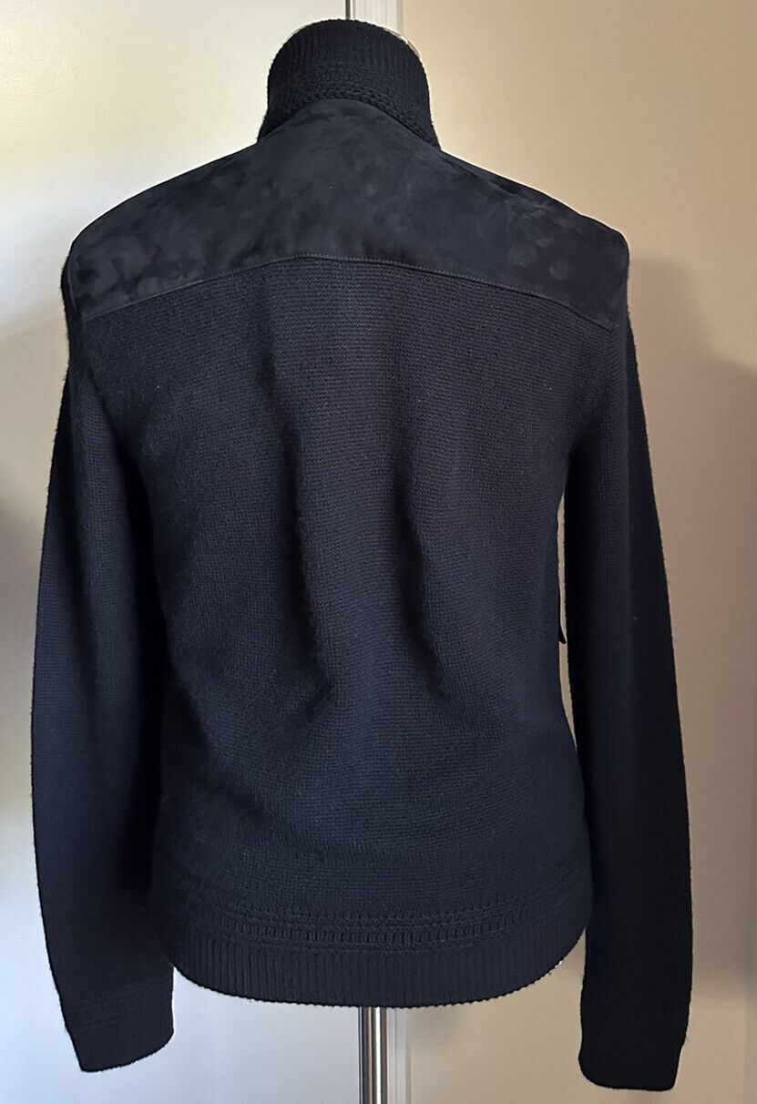 New $2995 Ralph Lauren Purple Label Men Suede/Cashmere Jacket Sweater Black XL