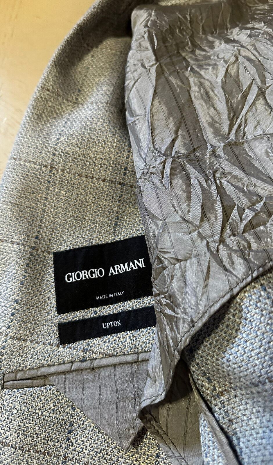 СЗТ $2995 Giorgio Armani Мужская спортивная куртка Блейзер Серый 46R США/56R ЕС Италия