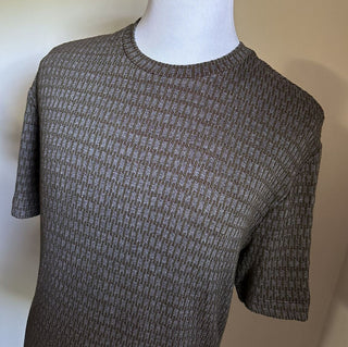 NWT $425 Giorgio Armani Mens T Shirt Brown/Gray 44 US/54 Eu ( XL )