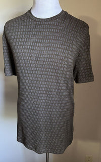 NWT $425 Giorgio Armani Mens T Shirt Brown/Gray 44 US/54 Eu ( XL )