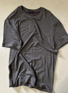 NWT $425 Giorgio Armani Mens T Shirt Brown/Gray 44 US/54 Eu ( XL )