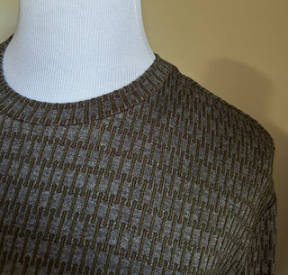 NWT $425 Giorgio Armani Mens T Shirt Brown/Gray 44 US/54 Eu ( XL )