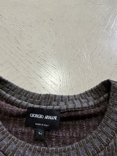 NWT $425 Giorgio Armani Mens T Shirt Brown/Gray 44 US/54 Eu ( XL )