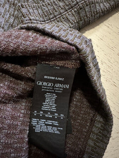 NWT $425 Giorgio Armani Mens T Shirt Brown/Gray 44 US/54 Eu ( XL )
