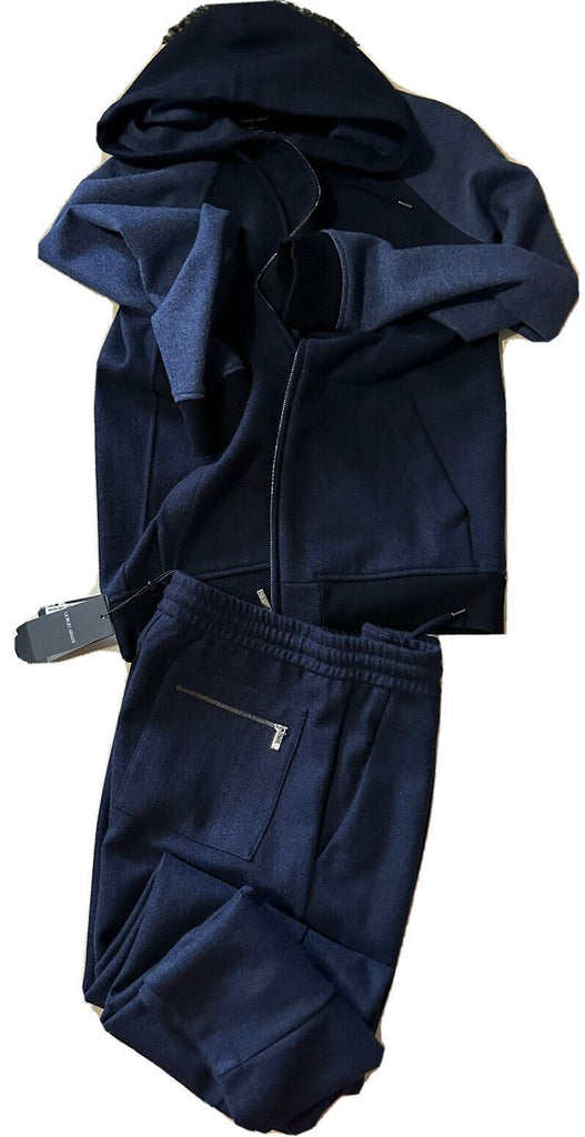 Новый мужской кашемировый спортивный костюм Giorgio Armani стоимостью $7690 темно-синий 38 US/48 EU Италия