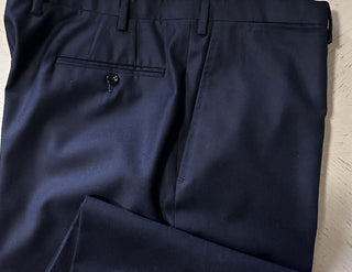 Мужские классические брюки Kiton, темно-синие 40 долларов США, 1795 долларов США, сделано вручную в Италии.
