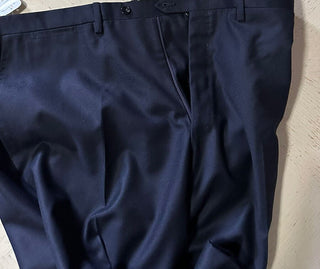 Мужские классические брюки Kiton, темно-синие 40 долларов США, 1795 долларов США, сделано вручную в Италии.
