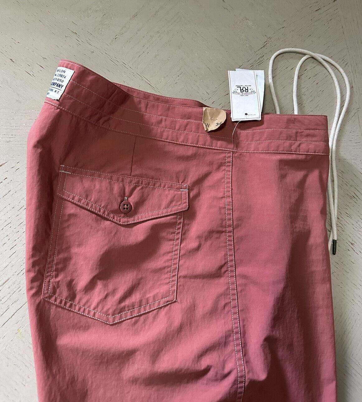 NWT DOUBLE RL Ralph Lauren Mens Short Pants Red Size 36