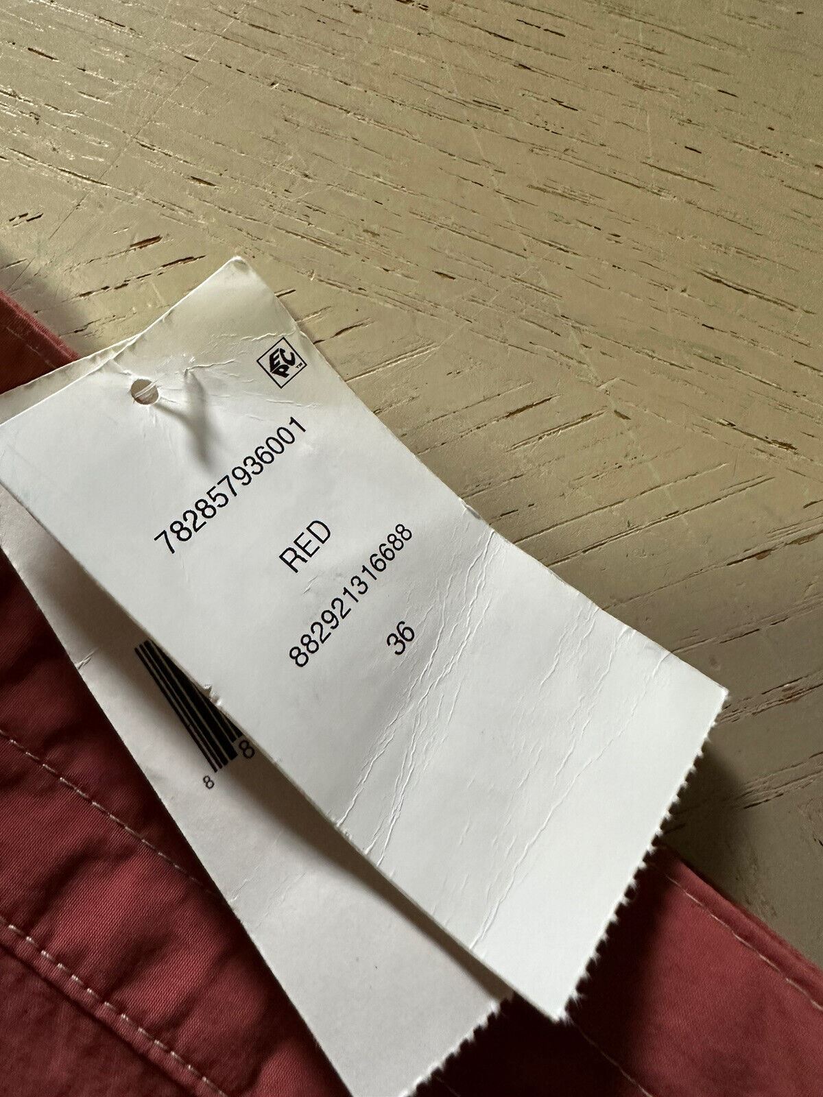 Neu mit Etikett DOUBLE RL Ralph Lauren kurze Herrenhose, Rot, Größe 36