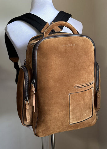 New $2395 Ermenegildo Zegna Suede Blazer Zenith Backpack Brown Italy